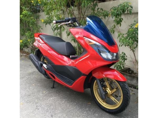 รูปของ Pcx150 2016 สีแดงดำ ตัวเตาแก๊ส กุญแจรีโมท Smart Key