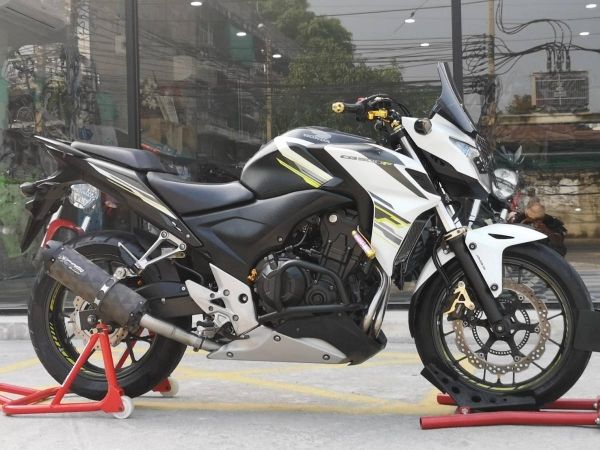 Honda CB500F ปี 2015 abs รถมือเดียว ของแต่ง​ Bikers​ แน่นๆ​