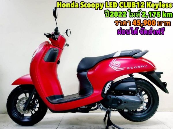 Honda Scoopy i LED keyless ตัวท็อป 2175 km  ปี2022  สภาพเกรดA เอกสารพร้อมโอน รูปที่ 0