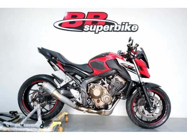 ขาย Cb650f สีแดงดำ ปี17 วิ่ง 16,000 โล รถสภาพนางฟ้า