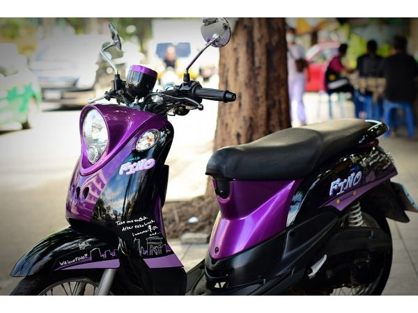 fino สีม่วงดำ รถบ้านมีเล่มเอกสารครบ รูปที่ 1