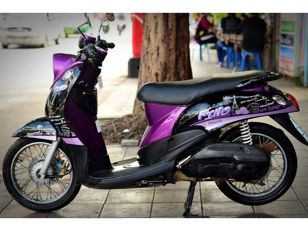 fino สีม่วงดำ รถบ้านมีเล่มเอกสารครบ รูปที่ 2