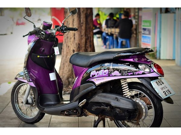 fino สีม่วงดำ รถบ้านมีเล่มเอกสารครบ รูปที่ 3