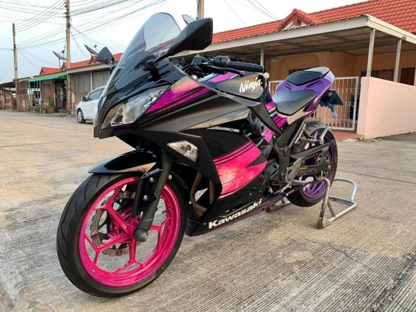 Kawasaki Ninja300 ABS จดปี2016 สีดำ - ม่วง รูปที่ 4