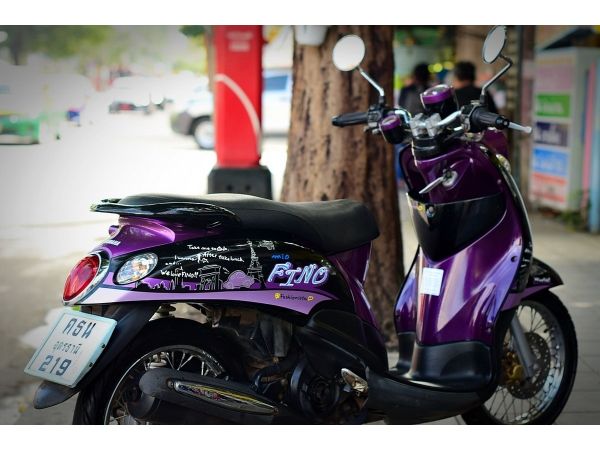 fino สีม่วงดำ รถบ้านมีเล่มเอกสารครบ รูปที่ 5